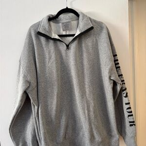 Gray Quarter Zip Taylor Swift Sweater